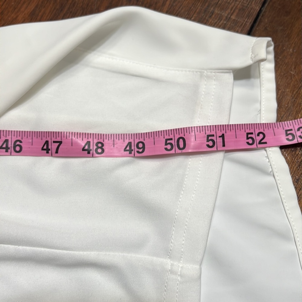 Lulu's White One Shoulder Side Pleated Side Slit Dress Sz S NWT - Picture 12 of 12